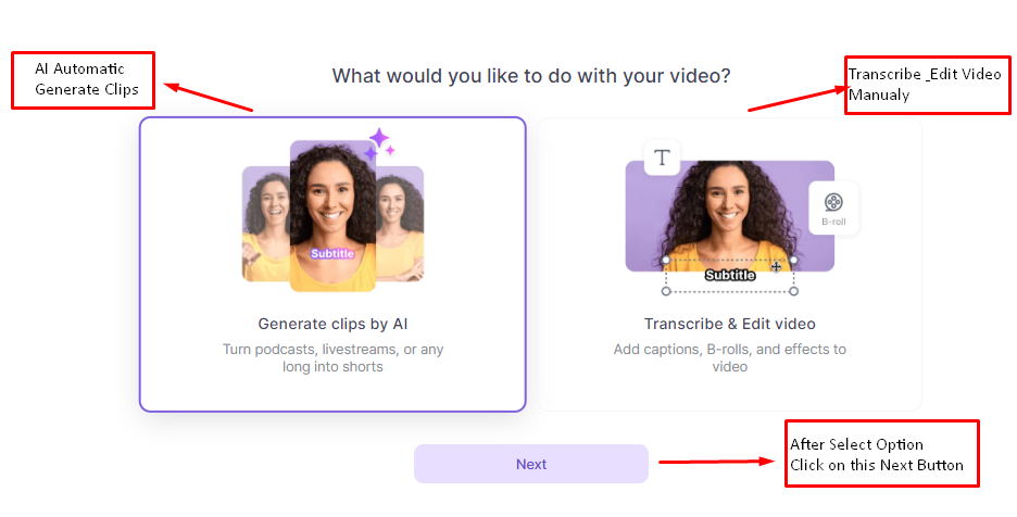 Generate Clips by AI